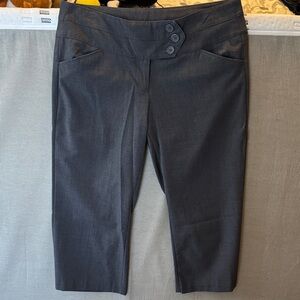 Gray Cropped Women's Pants